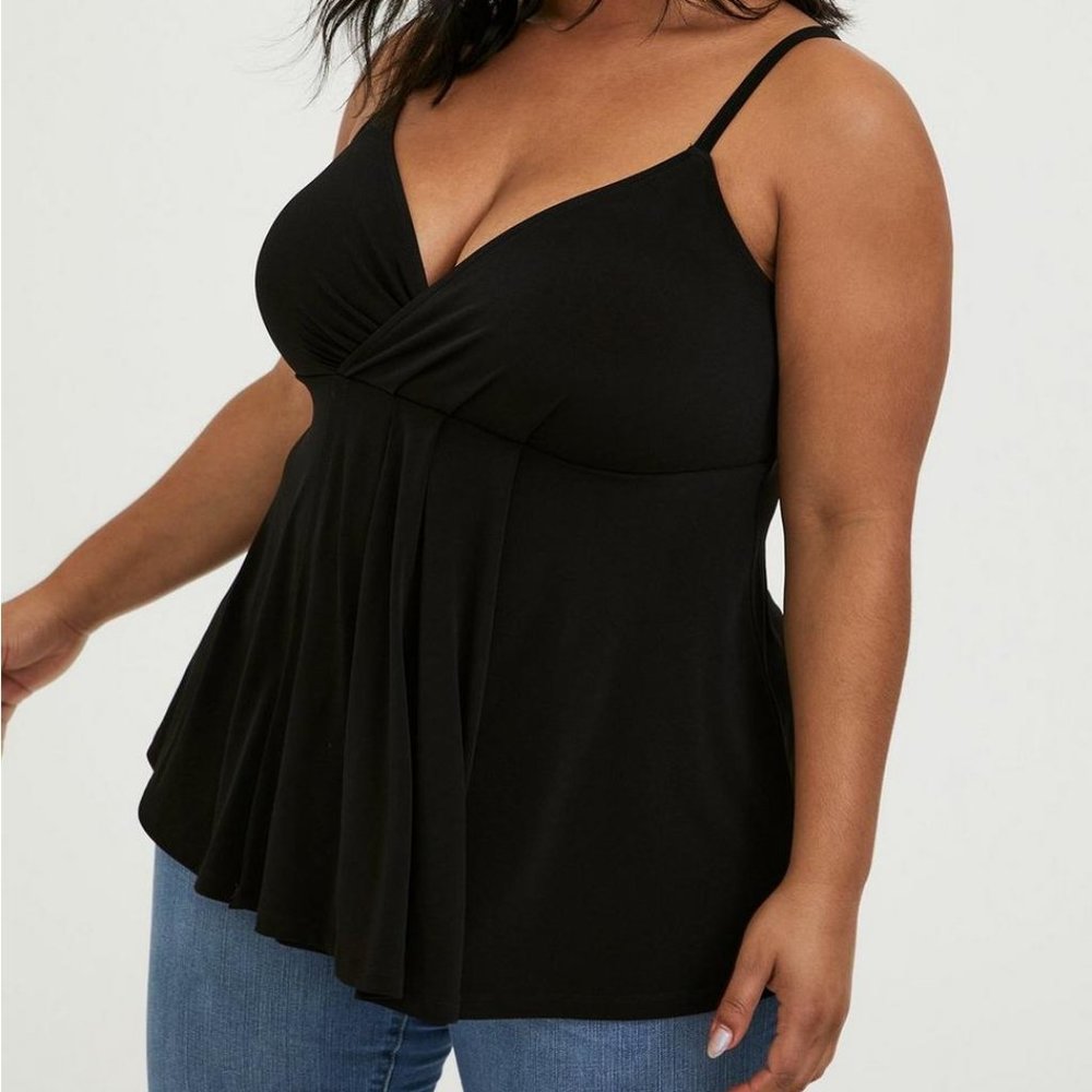 TORRID Studio Knit Surplice Babydoll Cami